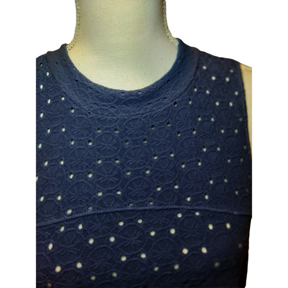 NWT American Eagle Outfitters Soft & Sex Eyelet Tank Top Open Back Blue Large - Picture 5 of 9